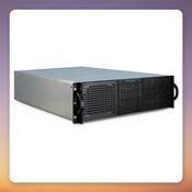 Inter-Tech 3U-30255 3U Rack Server Case, ATX, Black, 6x 5.25" Bays