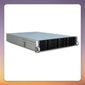 Inter-Tech 2U-2412 2U Rack Server Case, Black, 12 Hot-Swap Bays, E-ATX