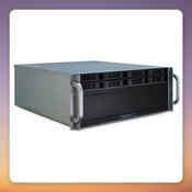 Inter-Tech 4U 4408 4U Rack Server Case, E-ATX, 8x Hot-Swap Bays, Black