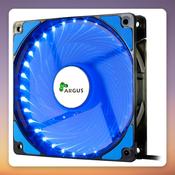 Inter-Tech Argus L-12025 120 mm Case Fan, Black/Blue, 33 Blue LEDs