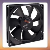 Inter-Tech F-92-S 92 mm 3-Pin Case Fan, 1500 RPM, Black image