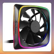 Sharkoon RGB SHARK Lights 120 mm Addressable RGB Case Fan, Black