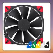 Noctua NF-A20 PWM chromax.black.swap 200 mm PWM Case Fan, Black image