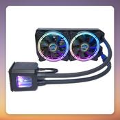 Alphacool Eisbaer Aurora 240 mm AIO CPU Water Cooler, Digital RGB, Black