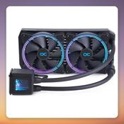 Alphacool Eisbaer Aurora 280 CPU AIO Water Cooler, 2x 140 mm, Digital RGB, Black