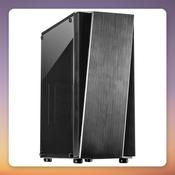 Inter-Tech T-11 TELEVEN ATX Midi-Tower Case, Black, Acrylic Side Panel