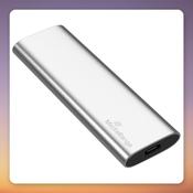 MediaRange 480 GB External SSD, USB-C 3.2 Gen 2, 450 MB/s, Silver
