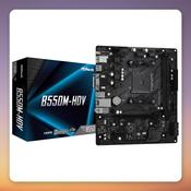 ASRock B550M-HDV Micro ATX Motherboard, AM4, AMD B550, DDR4