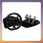 Logitech G923 TRUEFORCE Racing Wheel and Pedals for PS5, PS4 and PC, Black