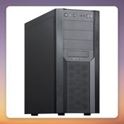 Chieftec CW-01B-OP ATX Midi-Tower Case, Black, Mesh Front, 7 Drive Bays image
