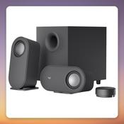 Logitech Z407 2.1 Bluetooth 5.0 PC Speaker System with Wireless Control Dial, Black image