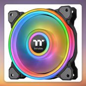 Thermaltake Riing Quad 12 RGB 120 mm PWM Fan, TT Premium Edition, Black, Single Pack