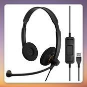 EPOS IMPACT SC 60 USB ML Stereo USB Headset, Black, Microsoft Teams Certified image