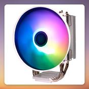 Xilence M403PRO.W.ARGB 120 mm Single Tower CPU Cooler, White, 150W TDP image