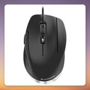 3Dconnexion CadMouse Compact 7200 DPI Wired CAD Mouse, Black/Silver image