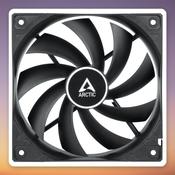 Arctic F12 PWM PST 120 mm Case Fan, Black, 230-1350 RPM, FDB