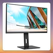 AOC U32P2 32-Inch 4K UHD VA Monitor, 60 Hz, USB Hub, Height Adjustable image