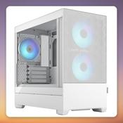 Fractal Design Pop Mini Air RGB White TG Clear Tint mATX Case, White