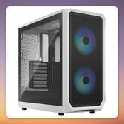 Fractal Design Focus 2 RGB White TG Clear Tint ATX Mid-Tower Case, White image