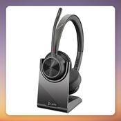 HP Poly Voyager 4320 UC Wireless Headset, Black, USB-A, Teams Certified