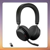 Jabra Evolve2 75 Wireless ANC Headset, Black, USB-A Link380a, UC image