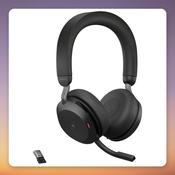 Jabra Evolve2 75 Wireless ANC Headset, Black, USB-A Link380a, MS Teams image