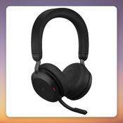 Jabra Evolve2 75 Wireless ANC Headset, Black, USB-A Link380a, Charging Stand image