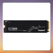 Kingston KC3000 4 TB M.2 2280 PCIe 4.0 NVMe SSD with Heatsink image