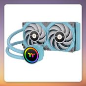 Thermaltake TOUGHLIQUID 240 ARGB Sync 240 mm AIO Liquid Cooler, Turquoise image
