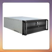 Inter-Tech 4U-4129L 4U Rack Server Case, E-ATX, Black, 2x 120 mm Fans