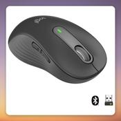 Logitech Signature M650 L Left-Handed Wireless Mouse, Graphite, Bluetooth / Logi Bolt image