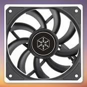Silverstone Air Slimmer 120 ARGB SST-AS120B 120 mm PWM Slim Case Fan, Black/Transparent image