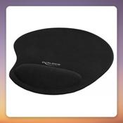 DeLOCK Ergonomic Mouse Pad with Gel Wrist Rest, Black, Fabric image