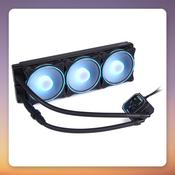 Alphacool Eisbaer LT360 Aurora HPE 360 mm AIO CPU Water Cooler, Black, aRGB image