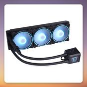 Alphacool Eisbaer Aurora HPE Edition 360 mm AIO Liquid CPU Cooler, Black, ARGB