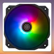 Silverstone SF160B-ARGB 160 mm PWM ARGB Case Fan, Black, 1600 RPM