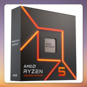 AMD Ryzen 5 7600X 6-Core 4.7 GHz AM5 Processor (Boxed, No Cooler)