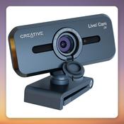 Creative Labs Live! Cam Sync V3 2K QHD USB Webcam, 5 MP, Black image