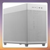 Asus PRIME AP201 MicroATX Mini Tower Case, White, Mesh Front, 33 L