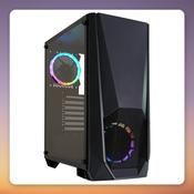 Xilence Xilent Blast ATX Mid-Tower Case, Black, Tempered Glass, 2x 120 mm ARGB Fans image