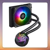 Silverstone VIDA 120 SLIM 120 mm AIO Liquid CPU Cooler, Black, ARGB