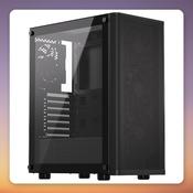 ENDORFY Ventum 200 Air ATX Mid Tower Case, Black, Tempered Glass, 4x 120 mm PWM Fans