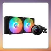 NZXT Kraken 240 RGB 240 mm AIO Liquid Cooler with 1.54" LCD, Black image