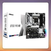 ASRock B760 Pro RS ATX Motherboard, LGA1700, DDR5, Intel B760, White/Black