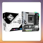 ASRock B760M Steel Legend WiFi Intel B760 LGA1700 DDR5 mATX Motherboard image