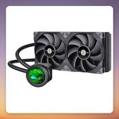 Thermaltake TOUGHLIQUID Ultra 280 280 mm AIO Liquid Cooler, Black, 2.1" LCD