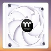 Thermaltake CT120 120 mm PWM Case Fans, White, 2-Pack