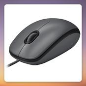 Logitech M100 Wired USB Mouse, 1000 DPI, Black, Works with Chromebook image
