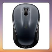 Logitech M325S Wireless Mouse, Dark Silver/Black, 2.4 GHz USB Receiver, 1000 DPI image