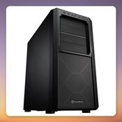 Silverstone SETA D1 Midi-Tower Case, E-ATX, 2x 140 mm Fans, Black